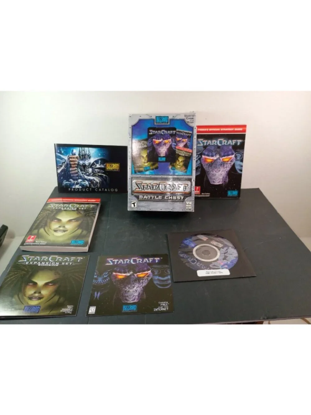 StarCraft Battle Chest PC Game + Brood War Expansion Set Used With Manual+Guides